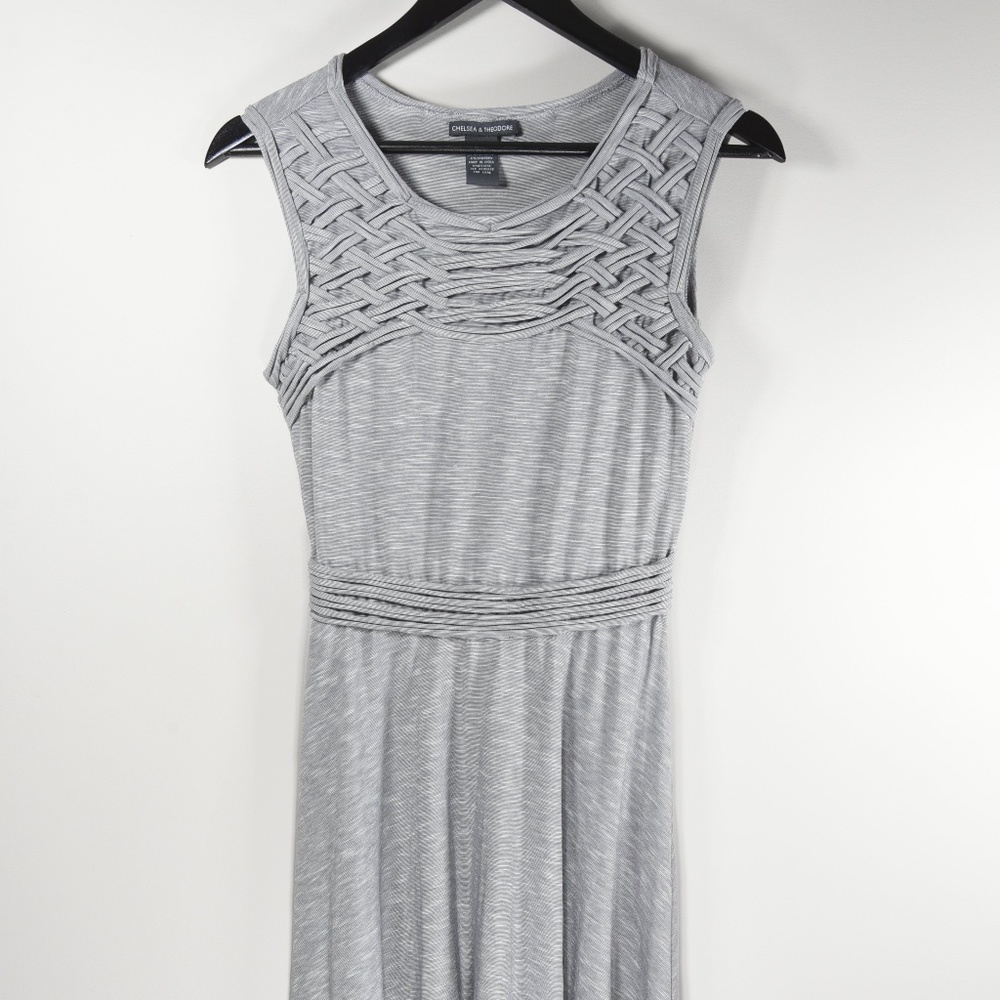 Chelsea & Theodore Gray Sleeveless Dress